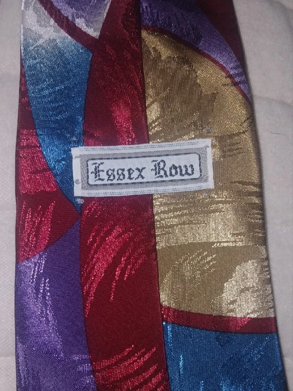 70s Vintage Essex Row Abstract  Fireworks Tie